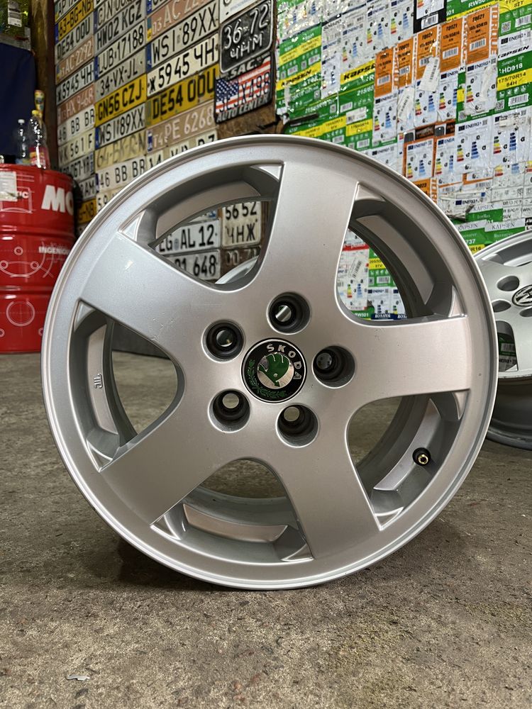 Литі диски оригінал r14 5/100 6j et43 Skoda fabia vw polo шкода фабія