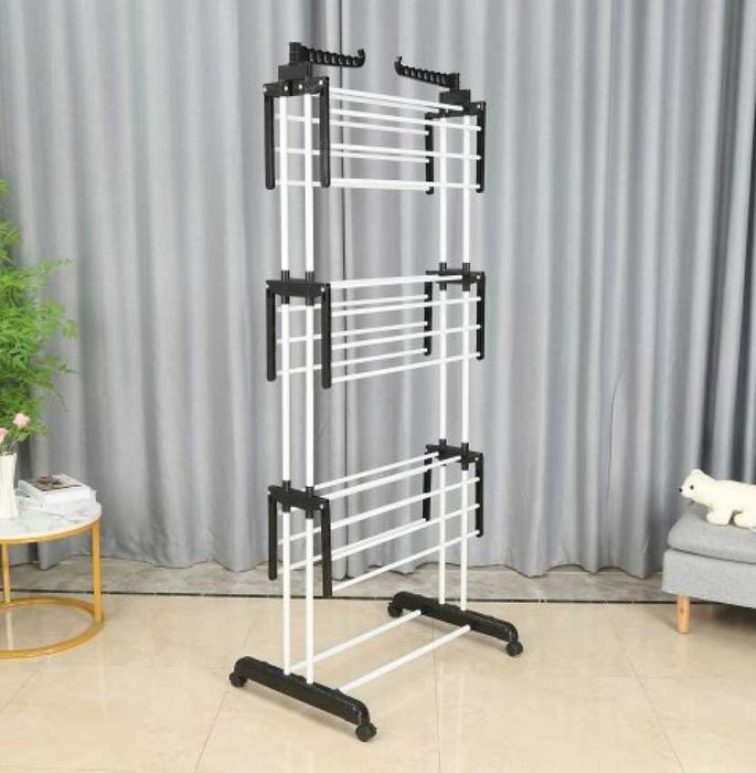 Сушарка для одягу посилена  вертикальна 145/170/178  BONRO