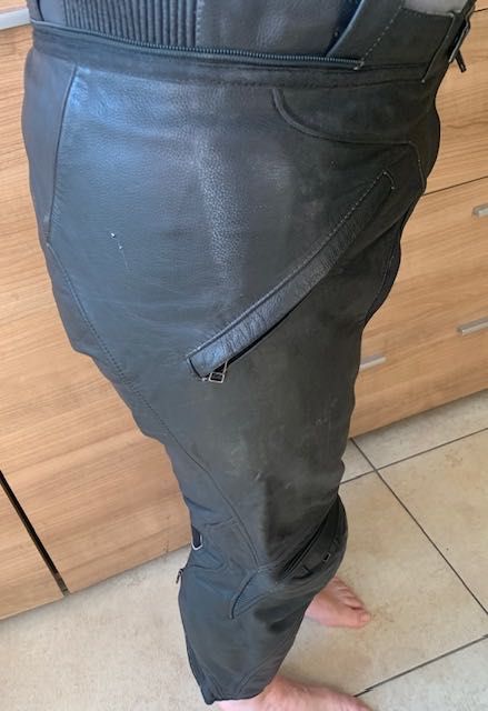 Spodnie skórzane DAINESE 26/ L 52 Skóra męskie protektory 170-174 cm