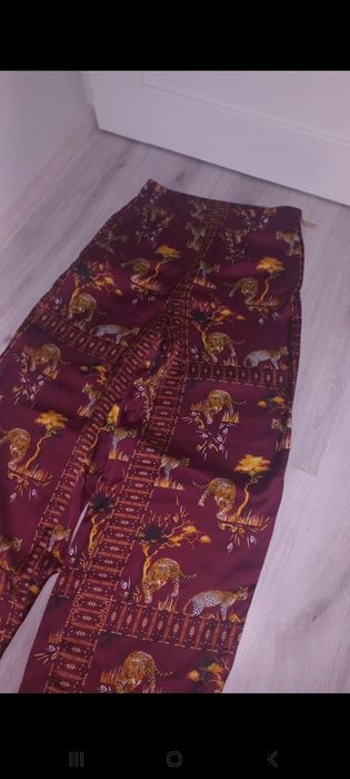 Letnie spodnie haremki safari przewiewne damskie