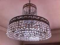 Candeeiro de teto em cristal