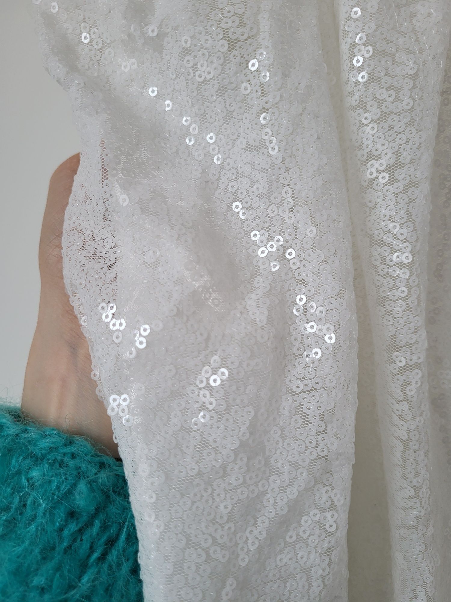 Suknia ślubna cekiny duży biust plus size