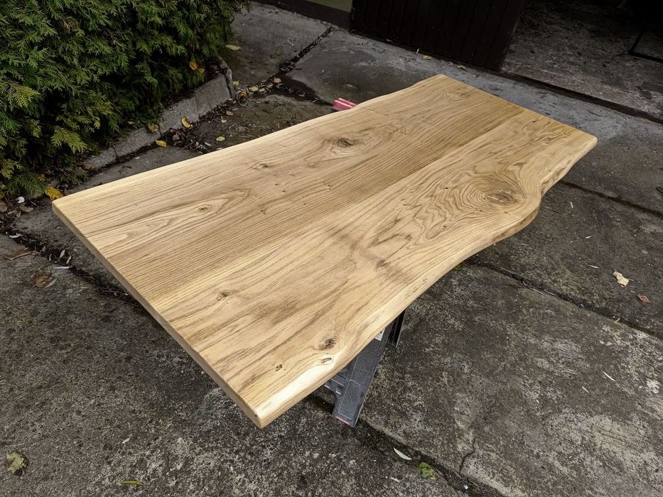 Blat dębowy176x76-80 na biurko ławę Live edge stół