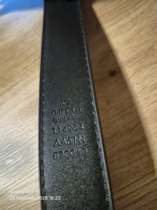 Pasek skórzany Gucci  100 cm