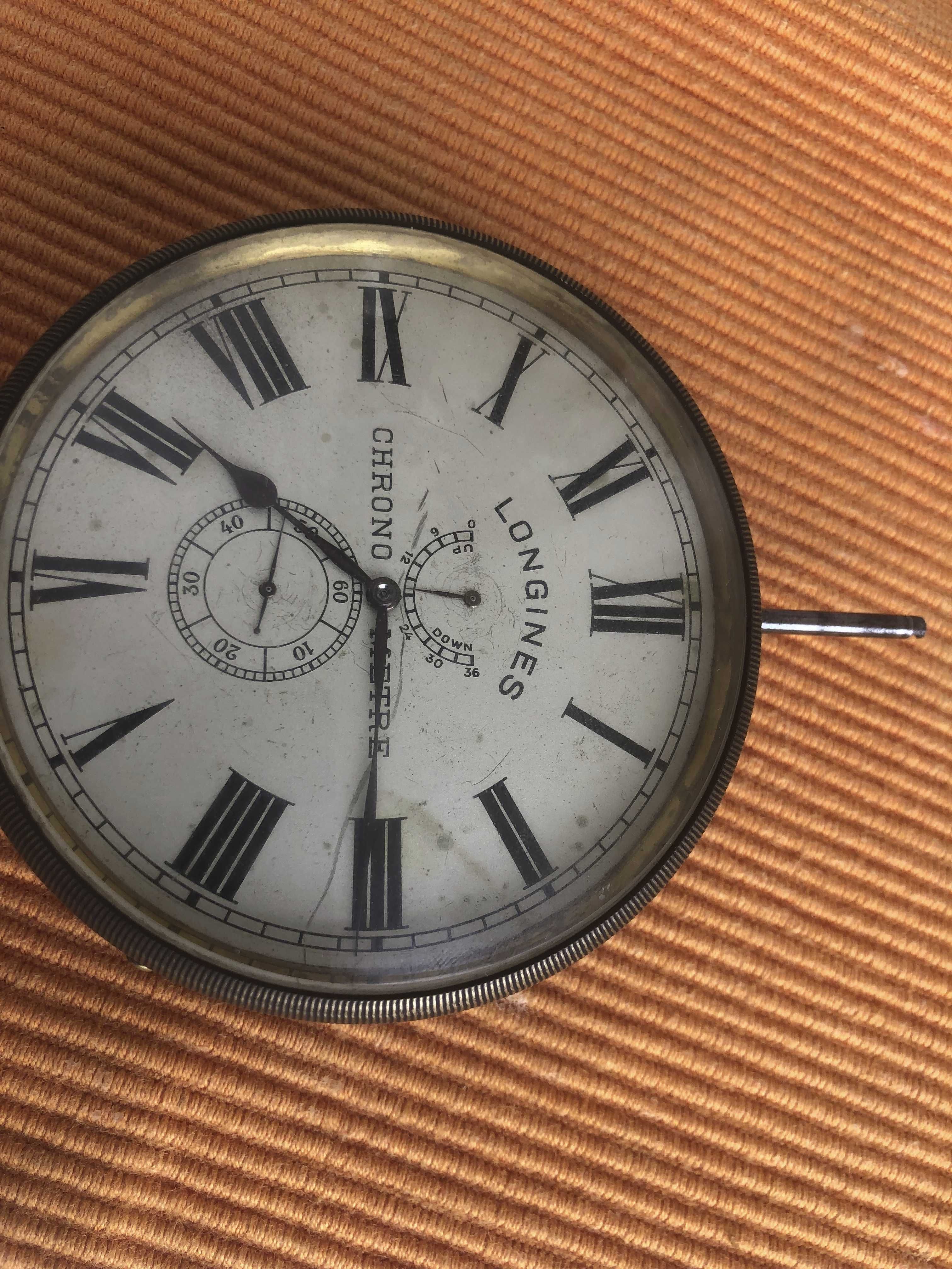 Relógio longines raro de bolso/expositor de relojoaria. Calibre 2129.