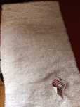 Tapete branco retangular