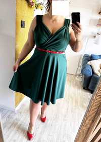 Zielona sukienka 46 48 50