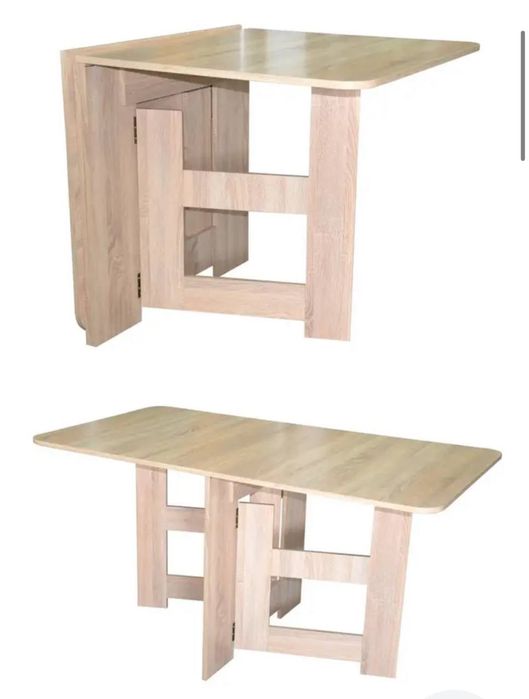 Вузький стіл-книжка кухонний трансформер-складаний