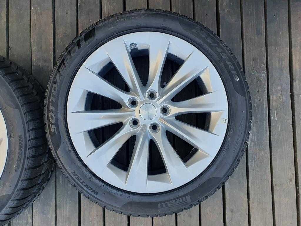 Oryginał koła 245/45R19 Tesla S Aeroturbine 5x120 Pirelli zima nowe