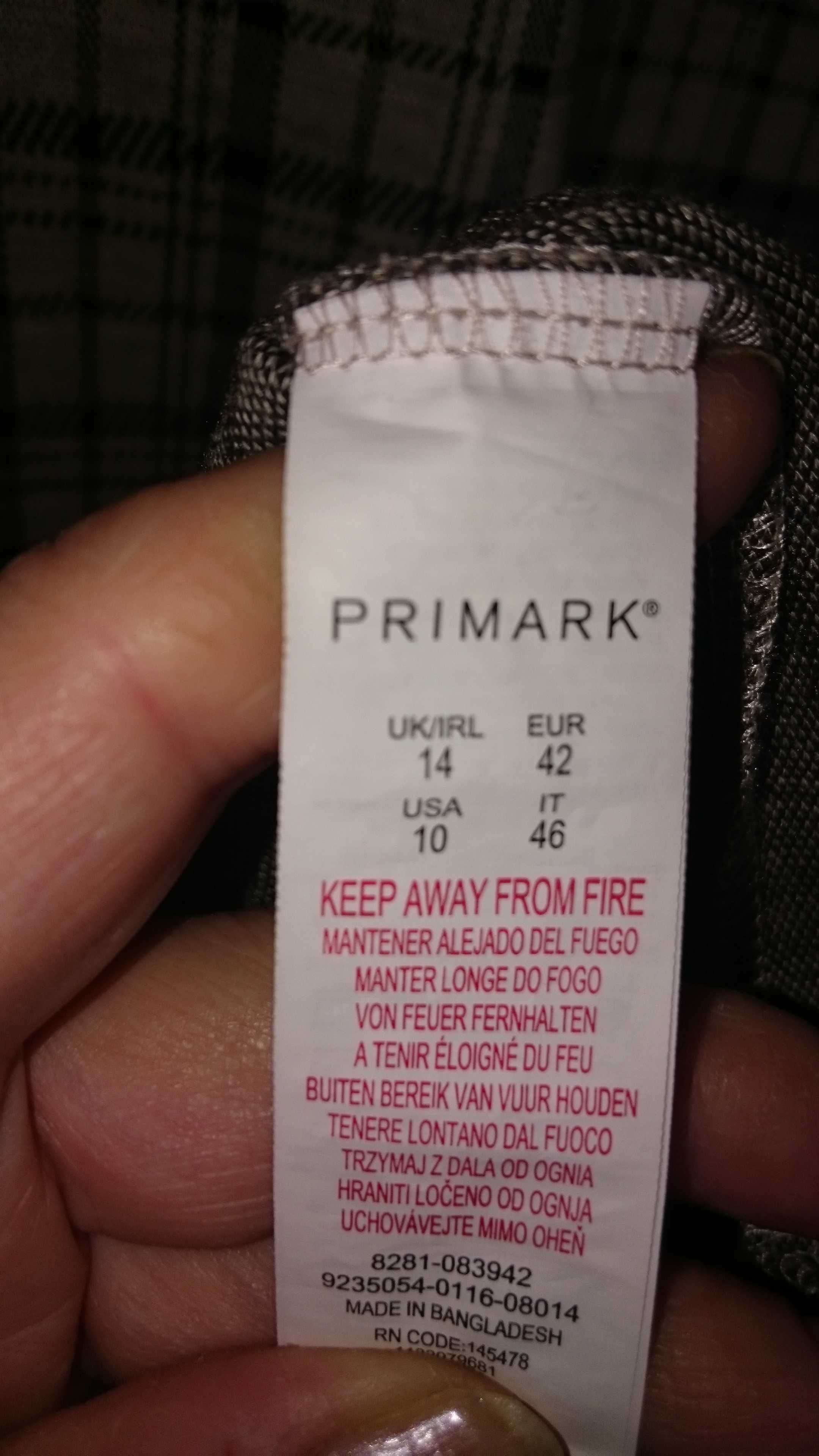 Платье Primark женское в "клеточку" трикотажное 48 - 50