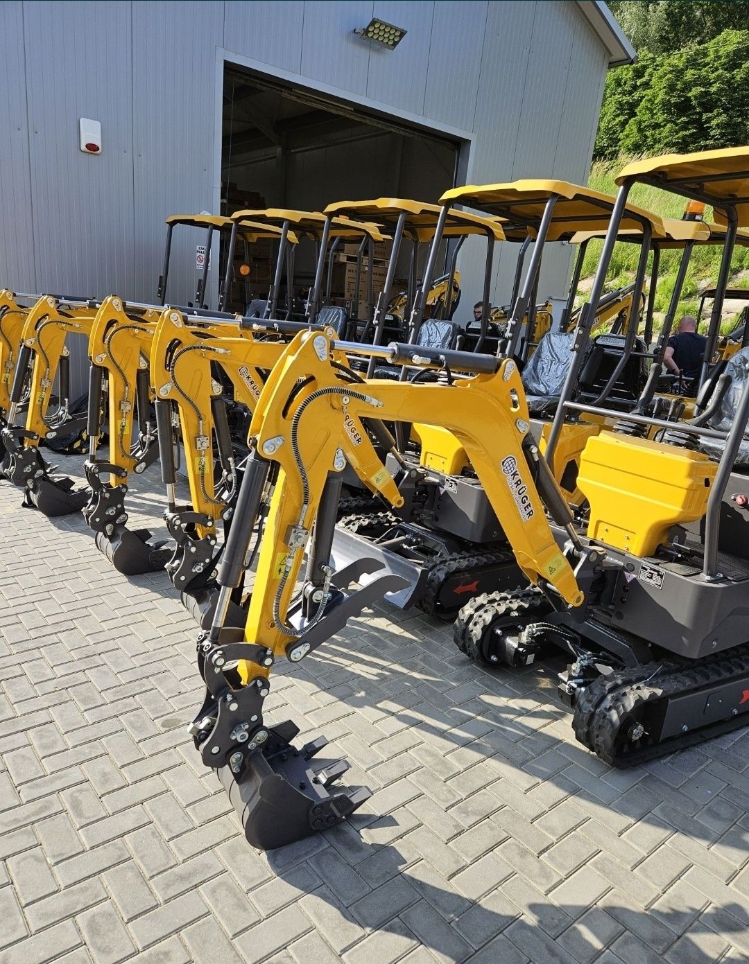 Koparka minikoparka 1200 kg KRÜGER JKW-12-nowy model,silnik Koop 192F