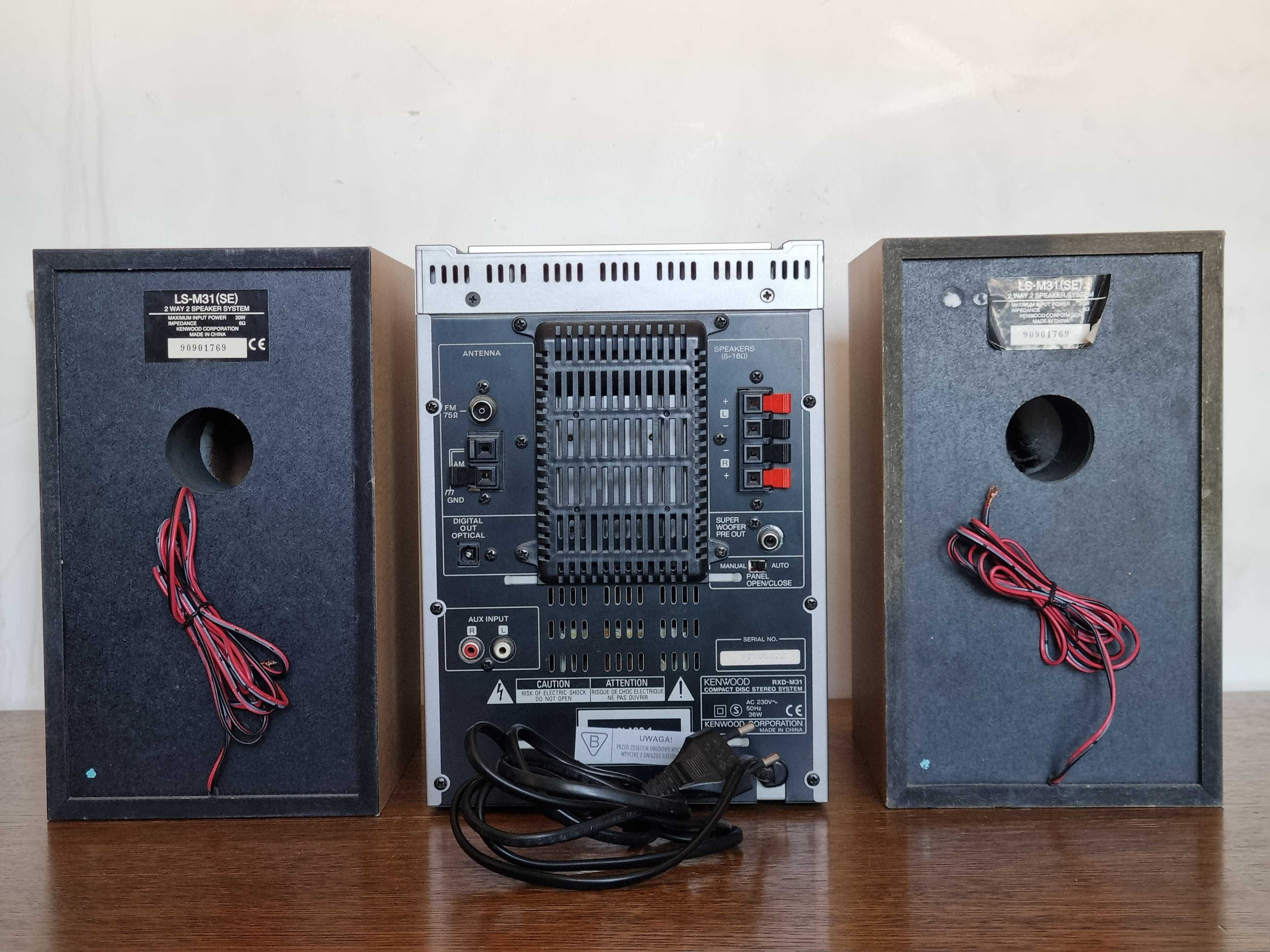 Wieża KENWOOD + 2 głośniki KENWOOD vintage