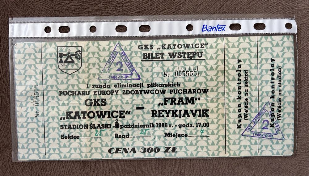 Bilet Gks Katowice - Fram Reykjavik puchar