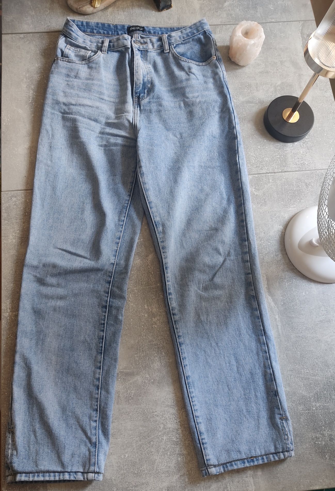 Jeansy z wysokim stanem rozmiar 40 /L