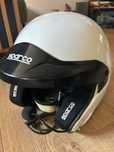 Kask rajdowy SPARCO PRO ,RJ-3 FIA z klipsami HANS. Okazja !