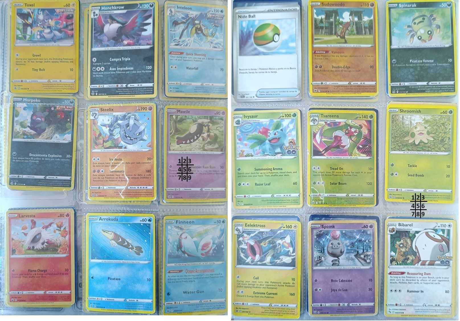 Cartas Pokemon raras, holográficas Pack2