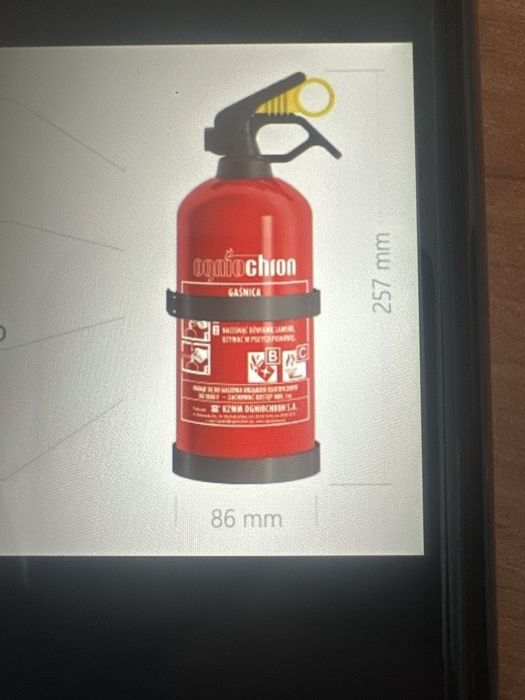 Вогнегасник автобобільний ,порошковий,Польща 2025рік