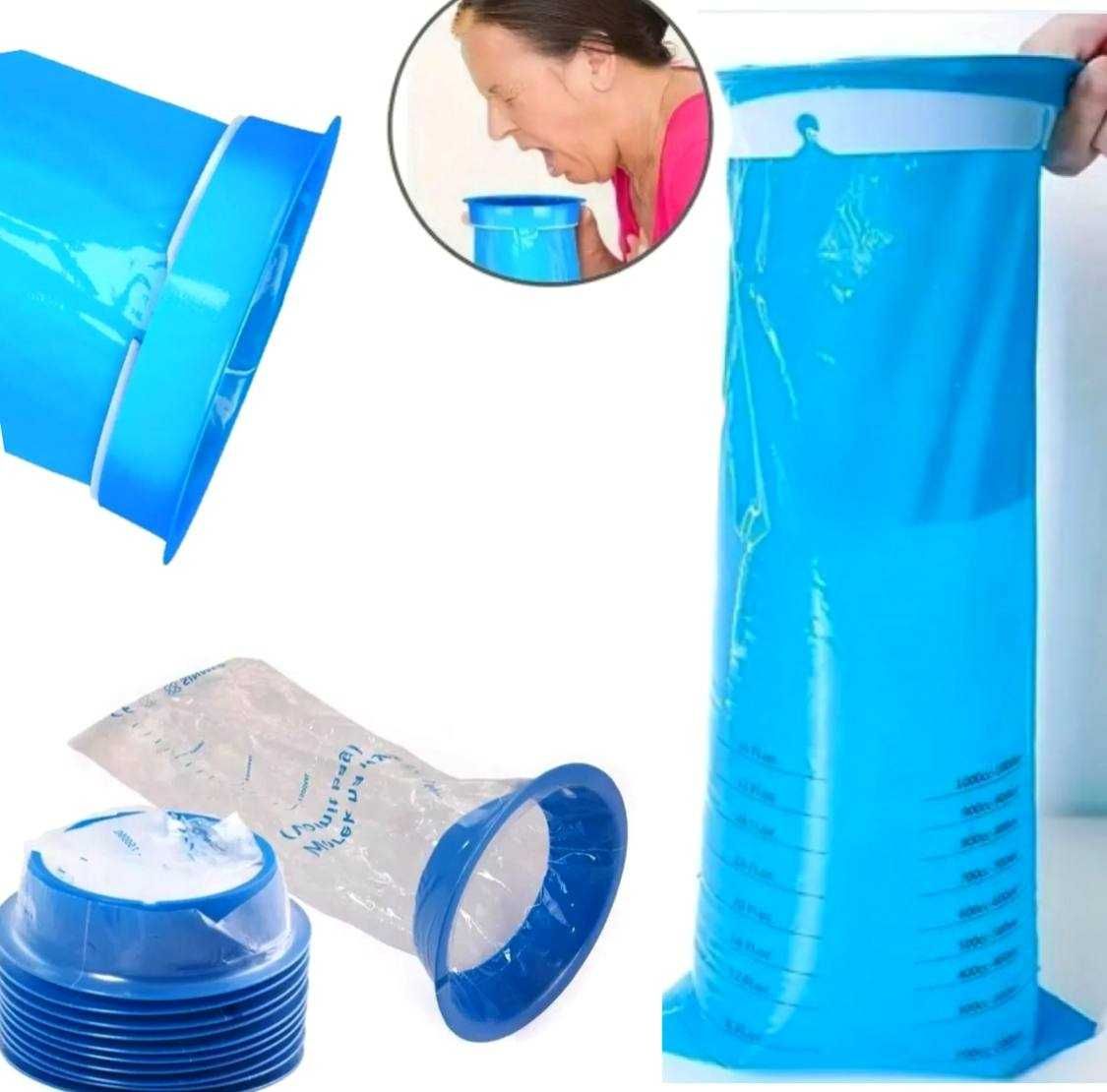 WORECZKI na wymioty jednorazowe 1000ml-zestaw 10szt higieniczne podróż