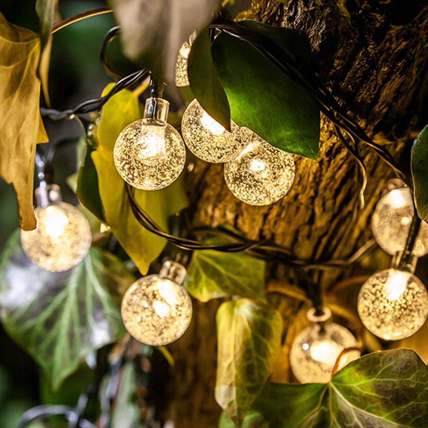 Girlanda Solarna LED 5M ogrodowa 40 żarówek wiszących