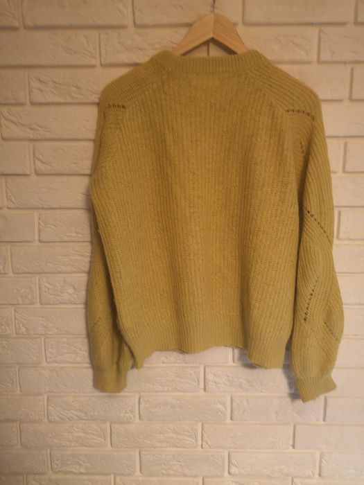 Sweter ażurowy żółty rozm. M/L