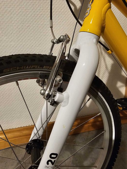 Rowerek dziecięcy Woom 4 - 20'' żółty, jak nowy, gwarancja