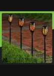 Lampa ogrodowa solarna 8sztuk wbijana pochodnia efekt płomienia