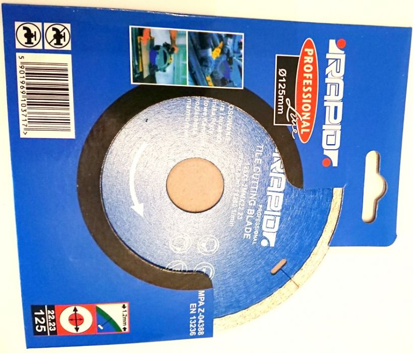 Tarcza diamentowa 125mm 22,2 1,2mm do glazury gresu kamienia płytek