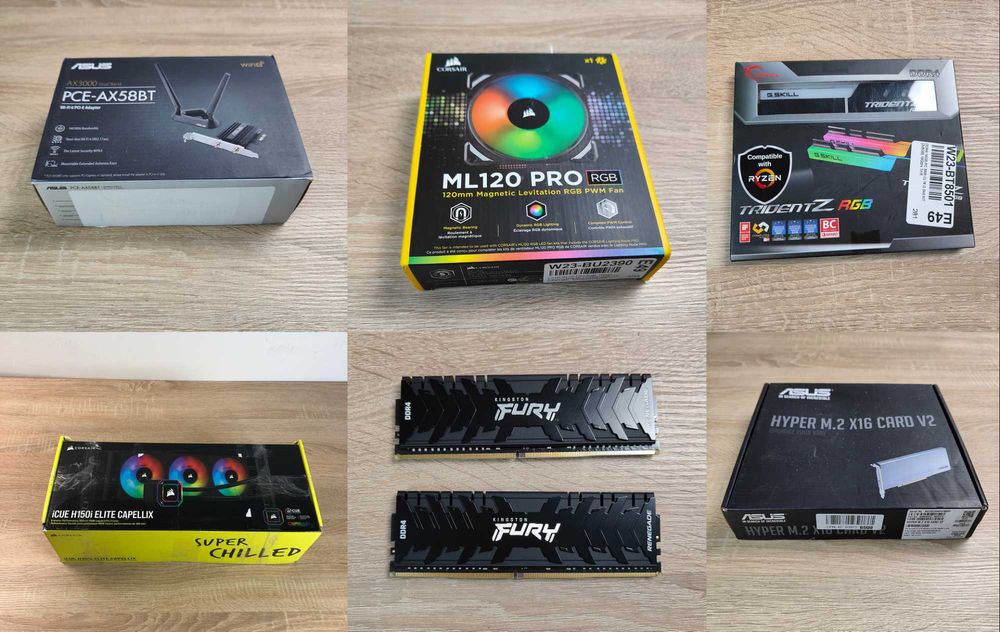 SSD, ОЗП, Адаптери, Блоки живлення! ОПТ 42шт ASUS, Corsair, Kingston