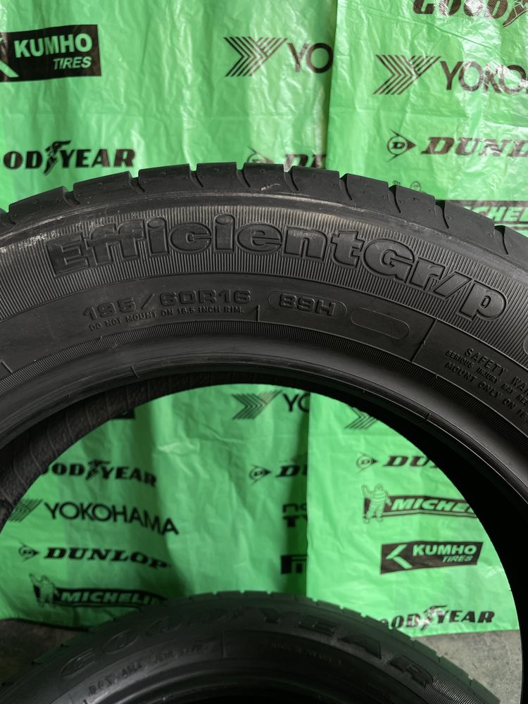 Літні шини б.у 195/60 R16 - Good Year Efficient Grip Склад топ залишок