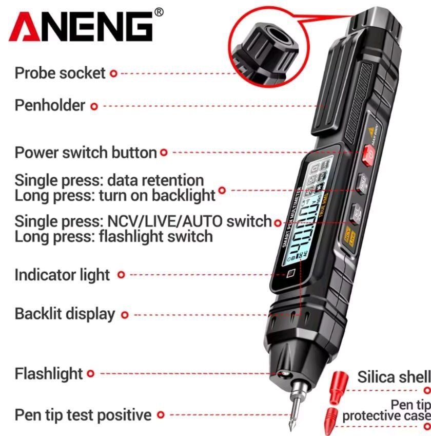 Цифровий мультиметр перо Aneng A3005