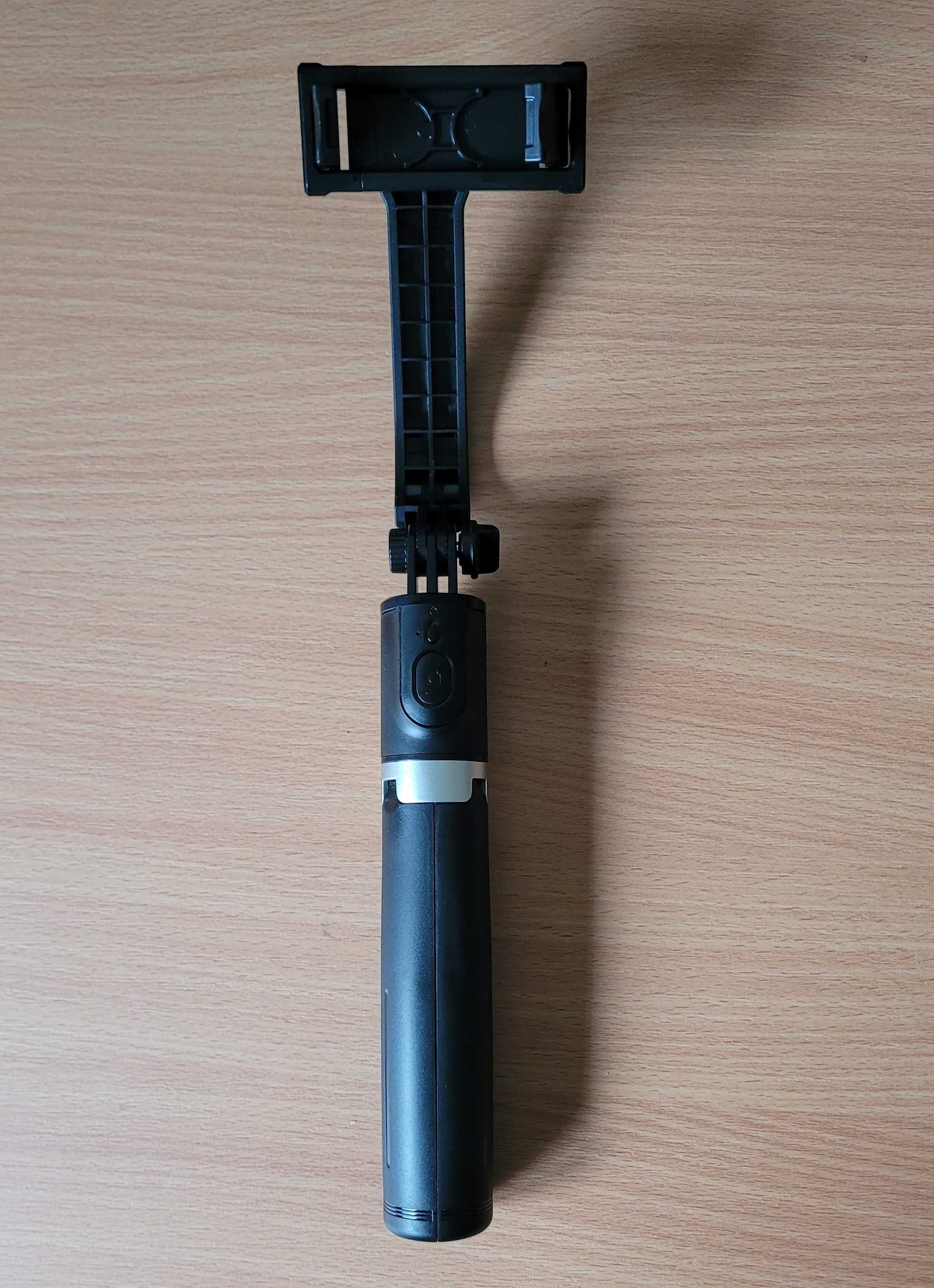 Statyw Bluetooth selfie stick LED 114cm + 2 x LAMPA