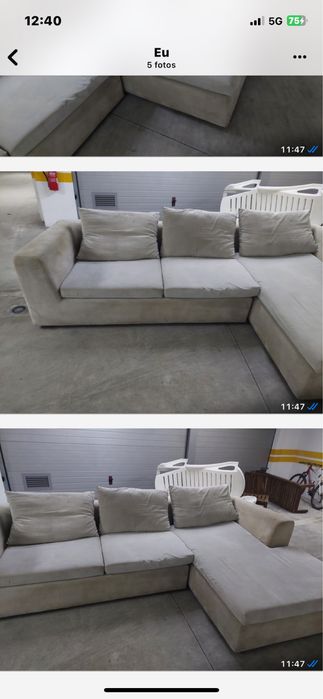 Sofa grande cinza