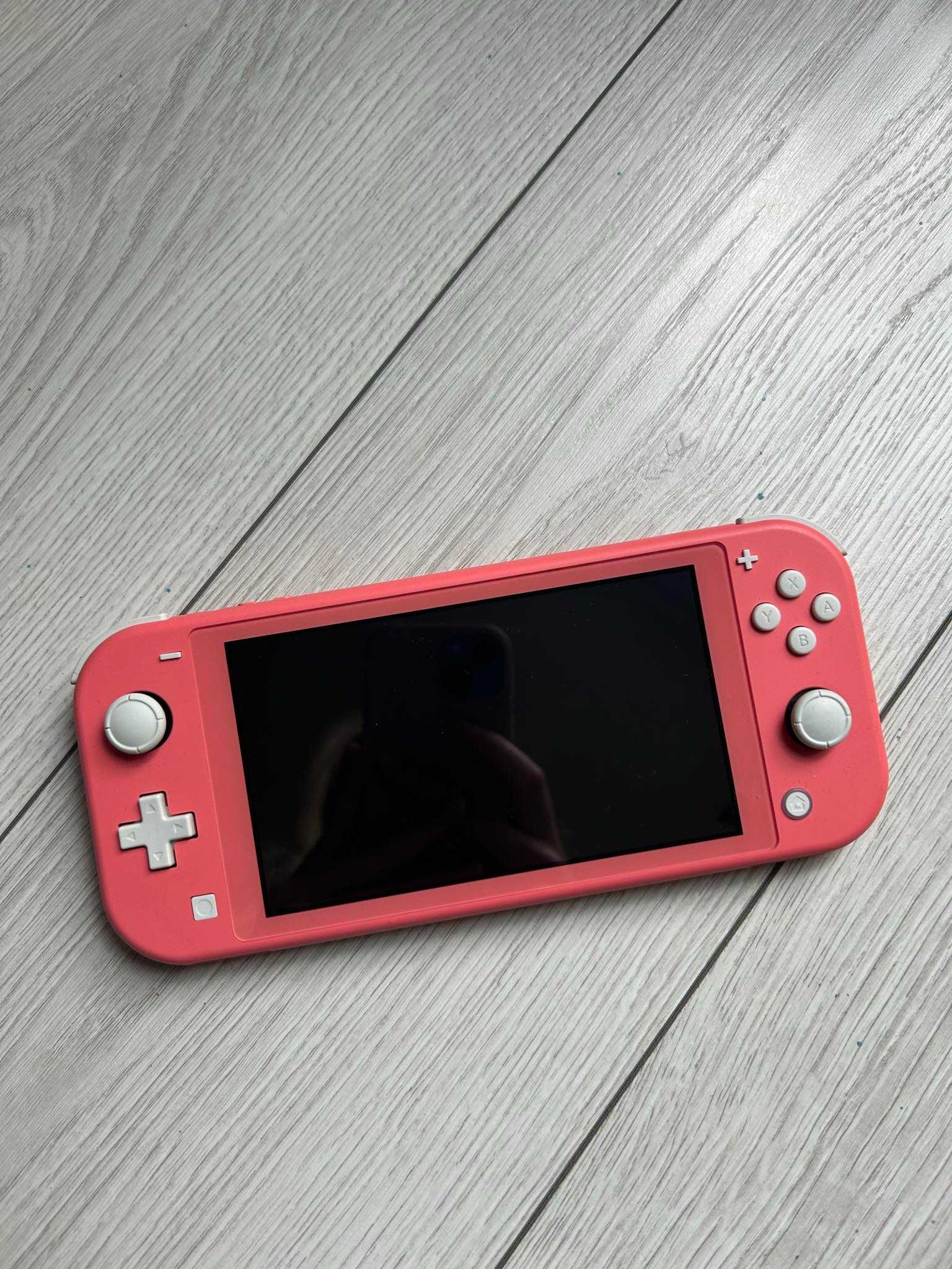 Konsola Nintendo Switch lite coral + gra Animal Crossing