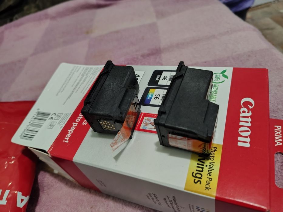 Продам новые (!) картриджи Canon PG-46 (черный); CL-56 (цветной)