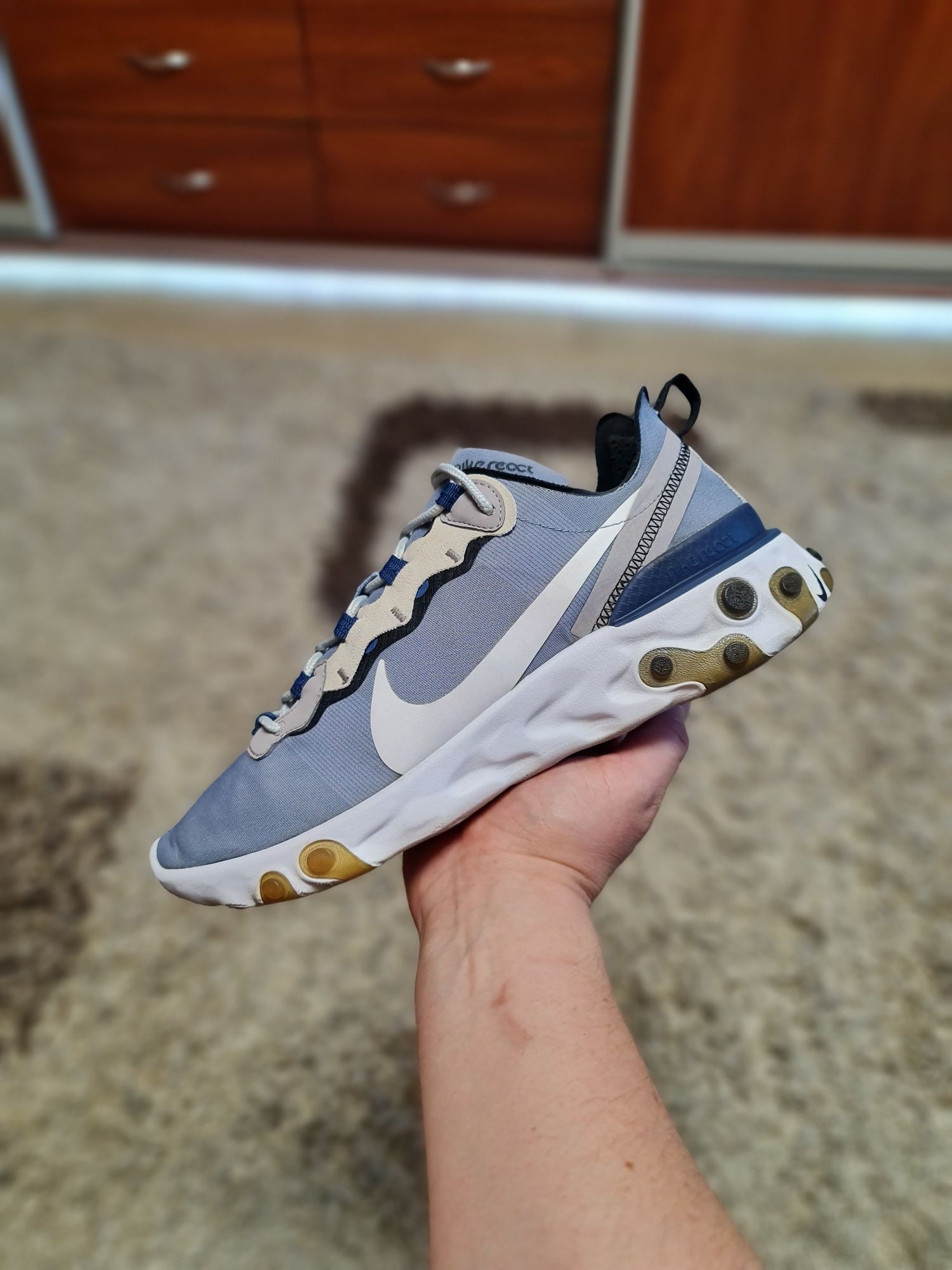 Оригинальные кроссовки Nike React Element 55 Indigo Fog 44р. 28см.