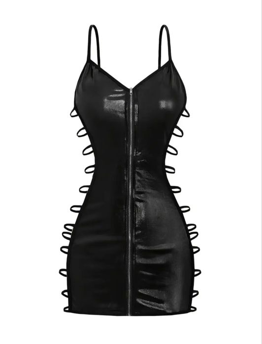 Latexowa sukienka plus stringi rozm L/XL