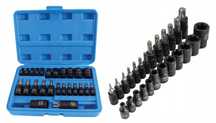 Klucze Nasadowe/ Trzpieniowe Torx/E 1/4″+3/8″+1/2″ - 25 Elem S-H2548T