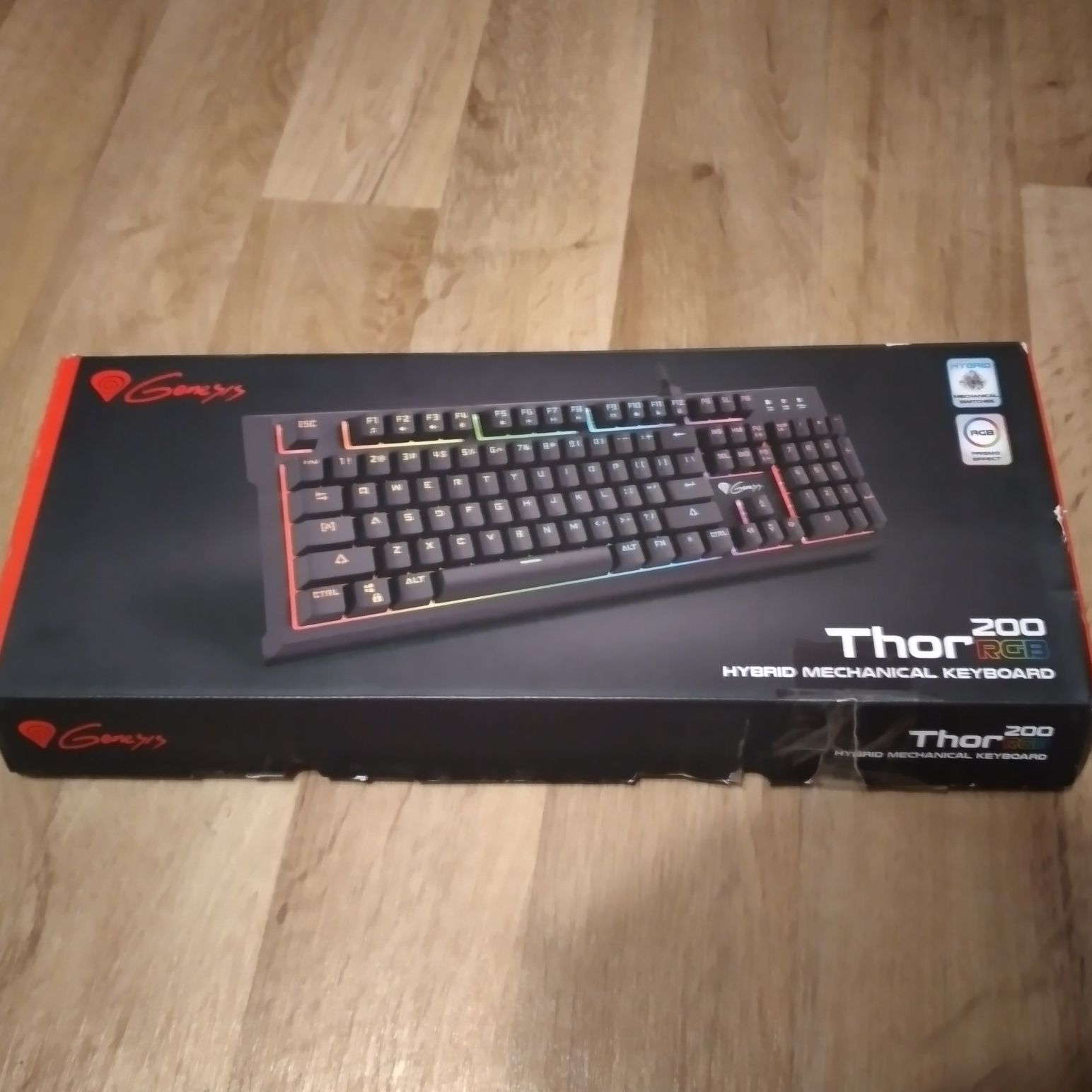 Klawiatura Mechaniczno - Hybrydowa Genesis Thor 200 RGB zadbana!!