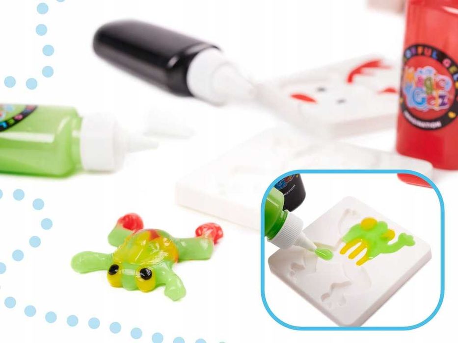 Slime zel 3D crystal glue zestaw kreatywny dla dzieci 26 elementow