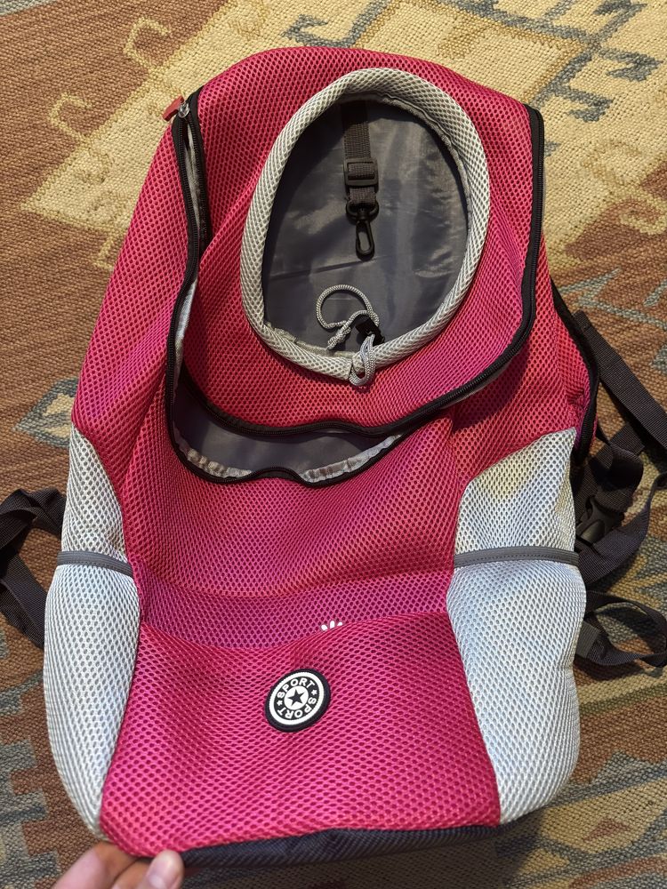 Mochila nova para transportar cão 7-12kg