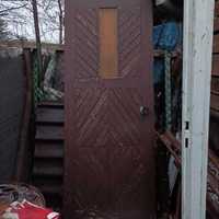 Sprzedam drzwi wejściowe-zewnętrzne-na budowę,do garażu używane-Lewe