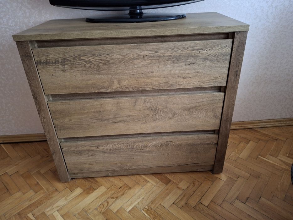 Комод VEDDE 3 шухляди колір дикий темний дуб - терміново
