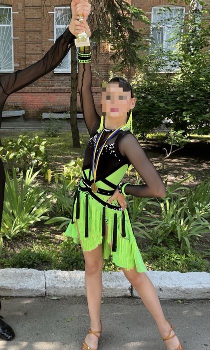 Сукня для бальних танців, латина на зріст 140+-