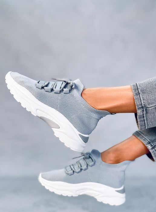 Buty Sportowe Skarpetkowe Vesco Grey