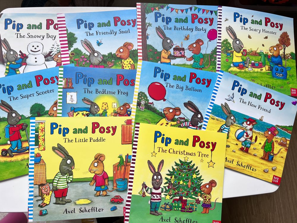 Шусть і Шуня англійською мовою Pip and Posy (10 книг набір , вся серія