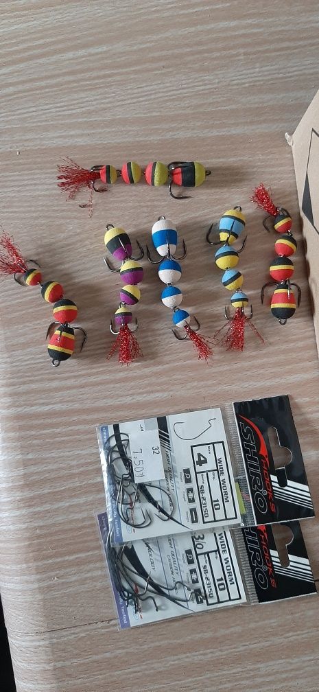 Przynety sandacz,szczupak +pudełka,  skrzynka