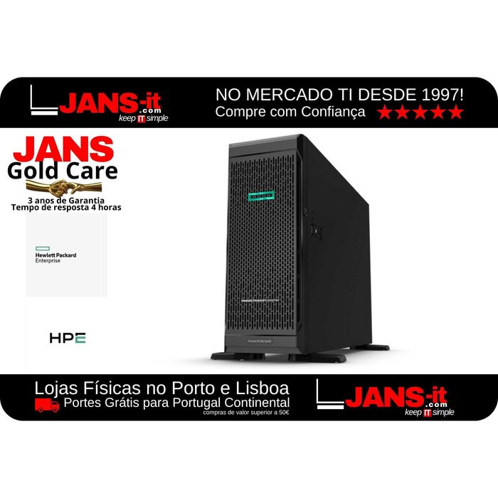 HP ML350 G10 2P Xeon Gold 6138 | 64GB | 2x SSD 500GB Garantia 3 Anos