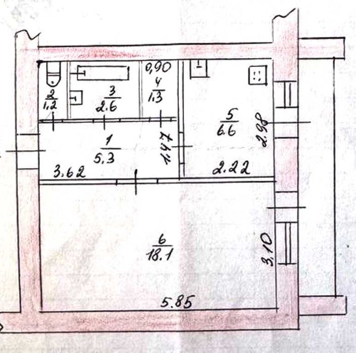 Продам 1-комн.квартиру на Космосе