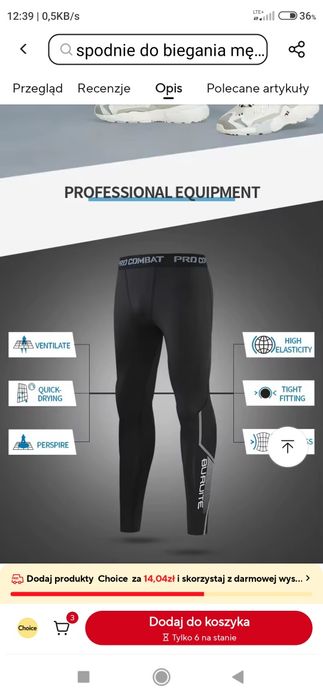 Spodnie termoaktywne XL