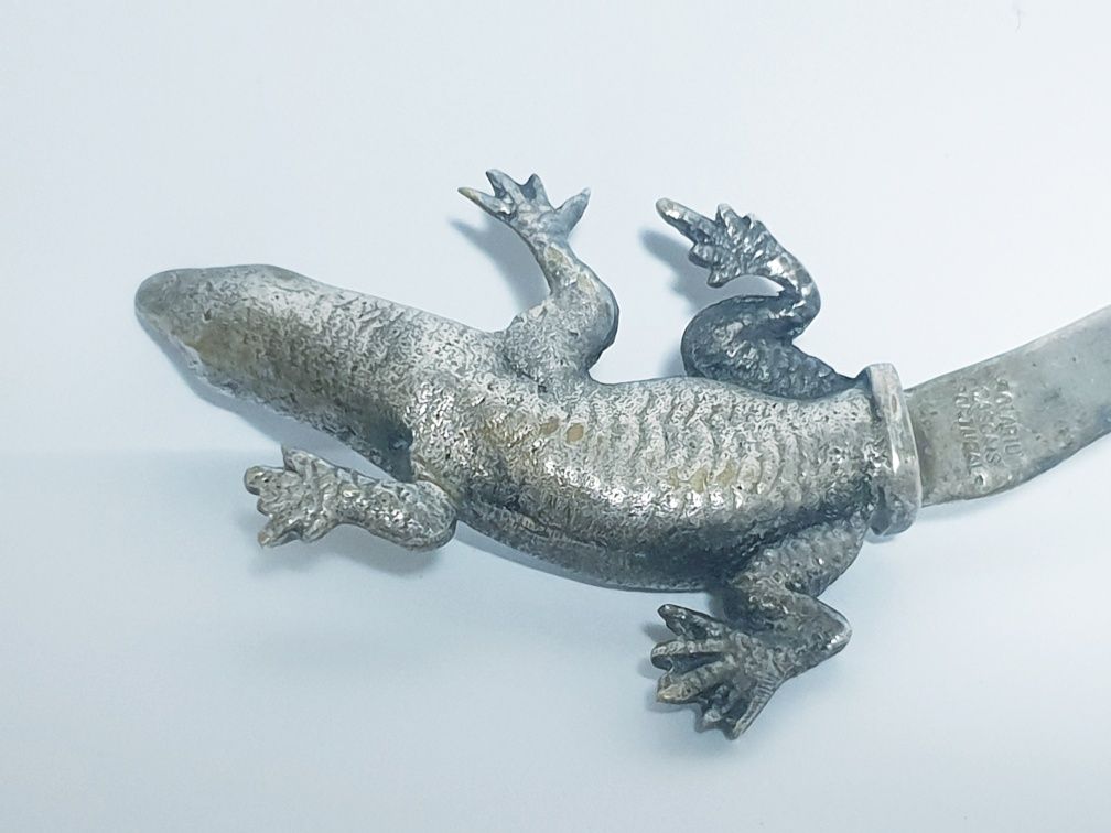 Fantástico raro antigo abre cartas lagarto  - marcado